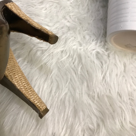 YSL YVE SAINT LAURENT 6 36.5 LEATHER HEELS SHOES - Picture 6 of 11